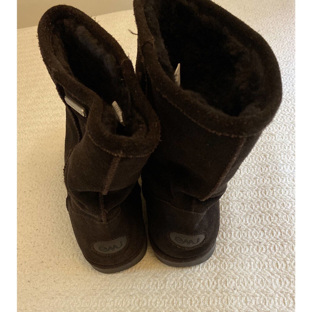 EMU UNISEX W10771 Paterson Lo Chocolate Suede Waterproof Mid Calf boots US F9 M8 - Picture 4 of 5